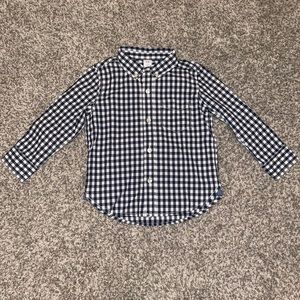 GAP 3T gingham button up